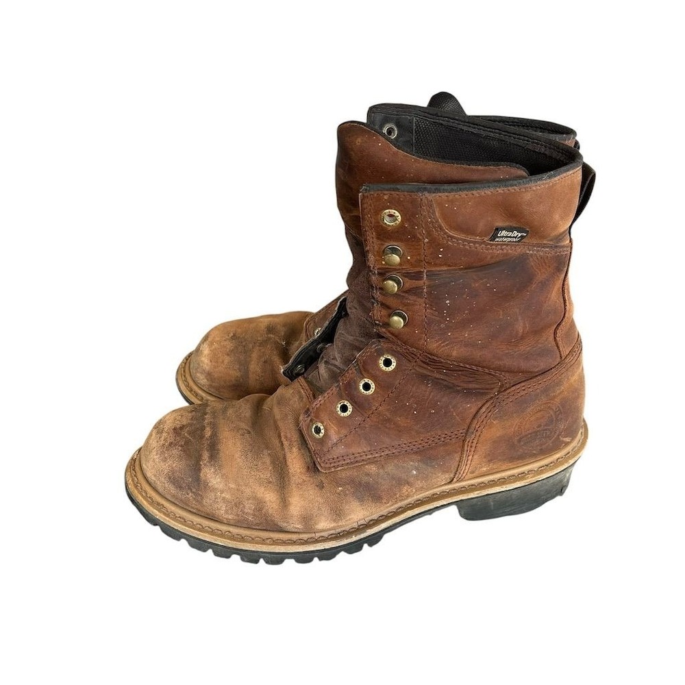 Red Wing Irish Setter Men's‎ Brown Leather Steel Toe Work Boots Ankle 10.5